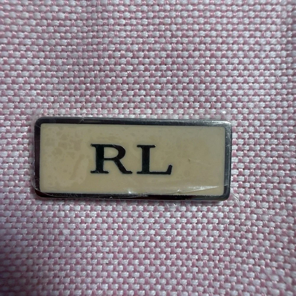 Ralph Lauren RL Pink Canvas Cosmetic Makeup Travel Pouch Zip Bag Fragrance